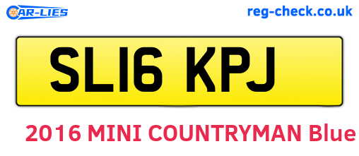 SL16KPJ are the vehicle registration plates.
