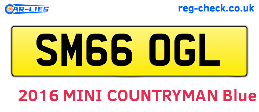 SM66OGL are the vehicle registration plates.