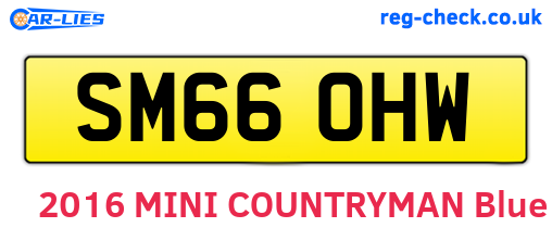 SM66OHW are the vehicle registration plates.