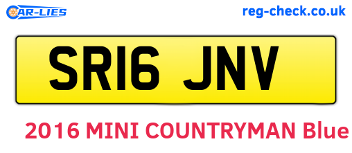 SR16JNV are the vehicle registration plates.