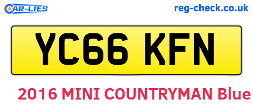 YC66KFN are the vehicle registration plates.
