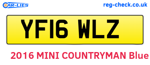YF16WLZ are the vehicle registration plates.