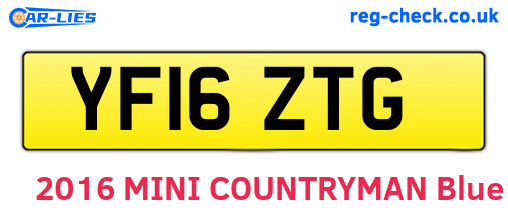 YF16ZTG are the vehicle registration plates.