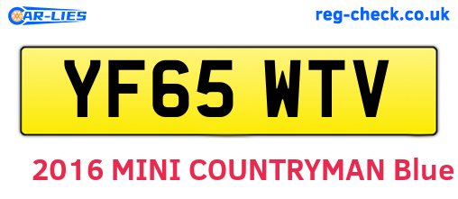 YF65WTV are the vehicle registration plates.
