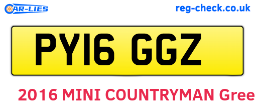 PY16GGZ are the vehicle registration plates.