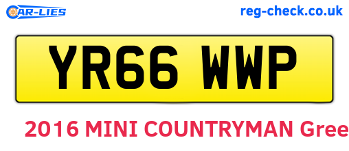 YR66WWP are the vehicle registration plates.
