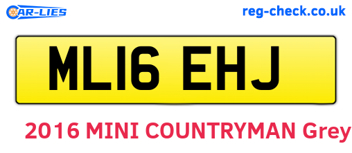 ML16EHJ are the vehicle registration plates.