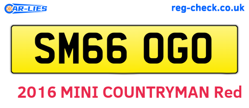 SM66OGO are the vehicle registration plates.