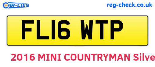 FL16WTP are the vehicle registration plates.