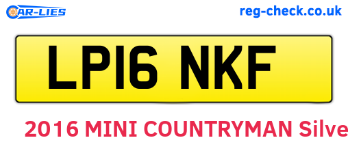 LP16NKF are the vehicle registration plates.