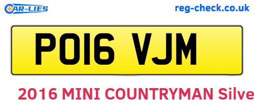 PO16VJM are the vehicle registration plates.