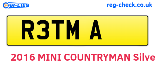 R3TMA are the vehicle registration plates.