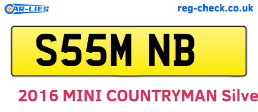 S55MNB are the vehicle registration plates.