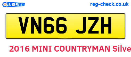 VN66JZH are the vehicle registration plates.