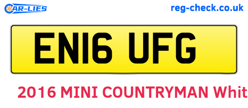 EN16UFG are the vehicle registration plates.