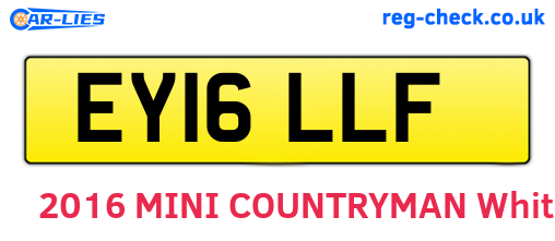 EY16LLF are the vehicle registration plates.