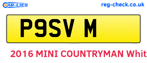 P9SVM are the vehicle registration plates.