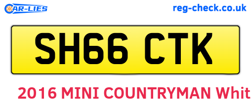 SH66CTK are the vehicle registration plates.