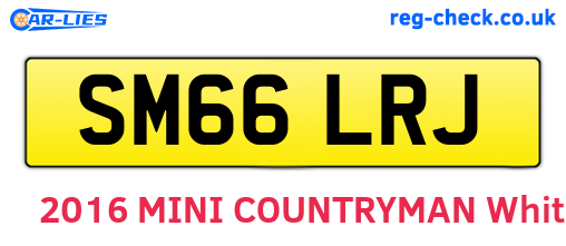 SM66LRJ are the vehicle registration plates.
