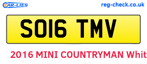 SO16TMV are the vehicle registration plates.