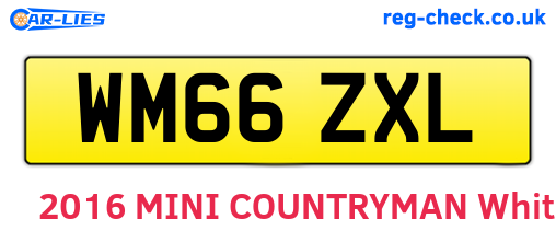 WM66ZXL are the vehicle registration plates.