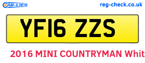 YF16ZZS are the vehicle registration plates.