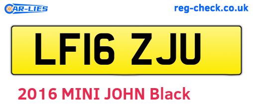 LF16ZJU are the vehicle registration plates.