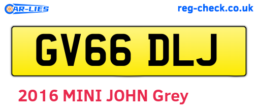 GV66DLJ are the vehicle registration plates.