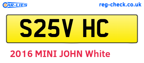 S25VHC are the vehicle registration plates.
