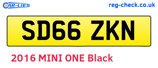 SD66ZKN are the vehicle registration plates.