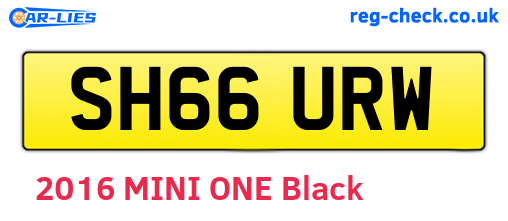 SH66URW are the vehicle registration plates.