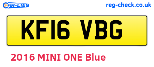 KF16VBG are the vehicle registration plates.