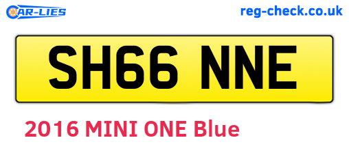 SH66NNE are the vehicle registration plates.