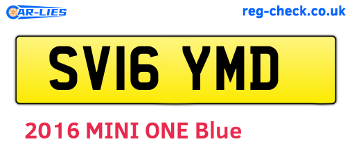 SV16YMD are the vehicle registration plates.