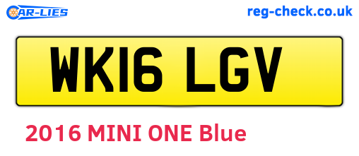 WK16LGV are the vehicle registration plates.