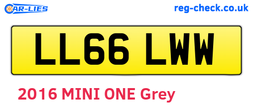 LL66LWW are the vehicle registration plates.