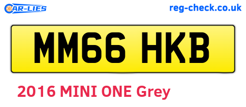 MM66HKB are the vehicle registration plates.