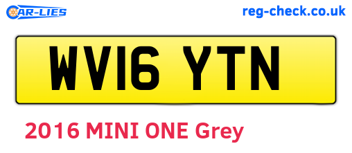WV16YTN are the vehicle registration plates.