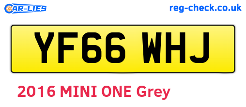 YF66WHJ are the vehicle registration plates.