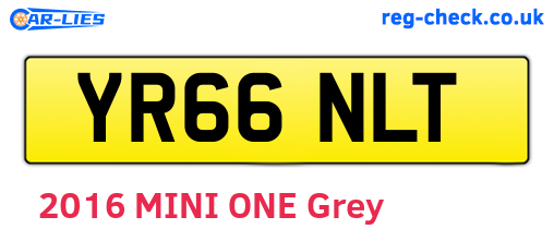 YR66NLT are the vehicle registration plates.
