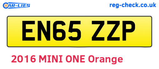 EN65ZZP are the vehicle registration plates.