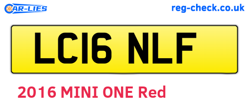 LC16NLF are the vehicle registration plates.