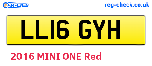 LL16GYH are the vehicle registration plates.
