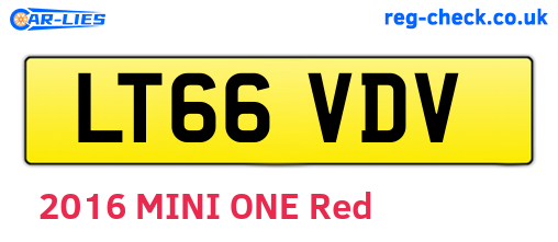 LT66VDV are the vehicle registration plates.