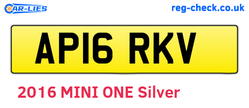 AP16RKV are the vehicle registration plates.