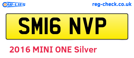 SM16NVP are the vehicle registration plates.