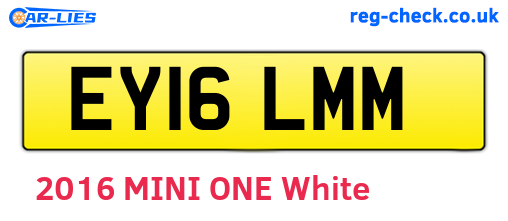 EY16LMM are the vehicle registration plates.