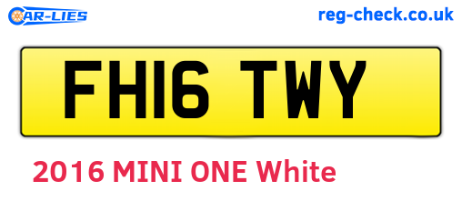 FH16TWY are the vehicle registration plates.