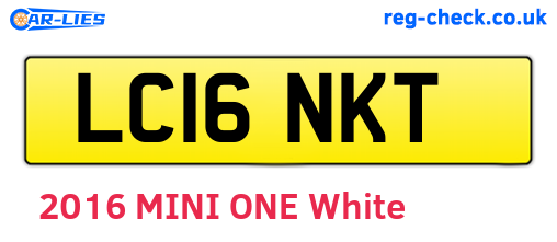 LC16NKT are the vehicle registration plates.