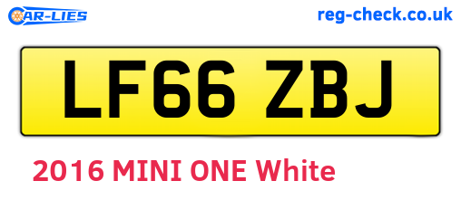 LF66ZBJ are the vehicle registration plates.